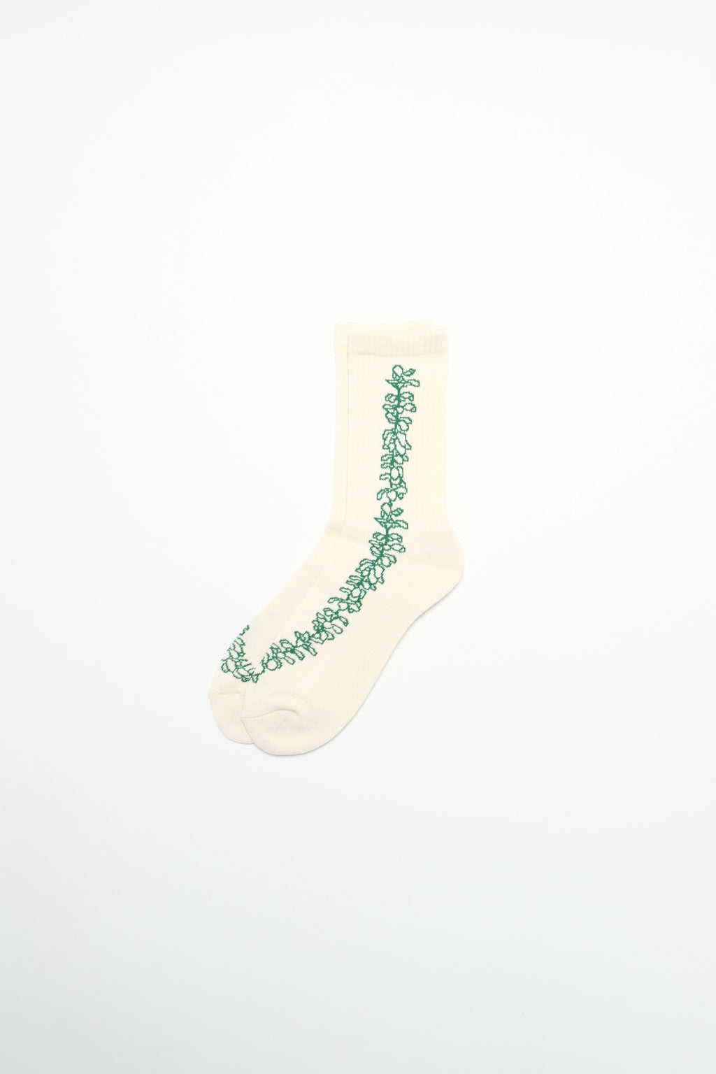 Socks - Pua - Macadamia/Green