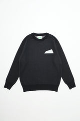 Waiʻaleʻale Rainproof Knit Crew - Logo Kolepa - Black