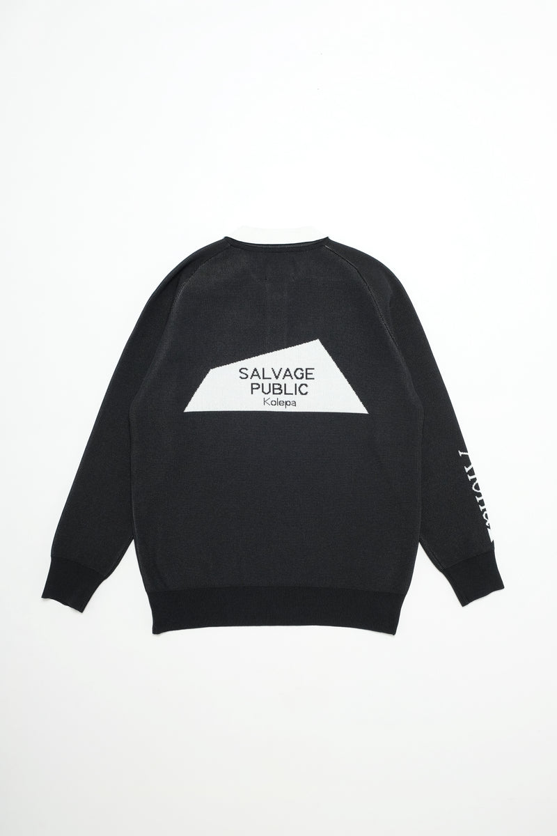 Waiʻaleʻale Rainproof Knit Polo - Logo Kolepa - Black