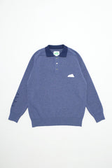 Waiʻaleʻale Rainproof Knit Polo - Logo Kolepa - Blue