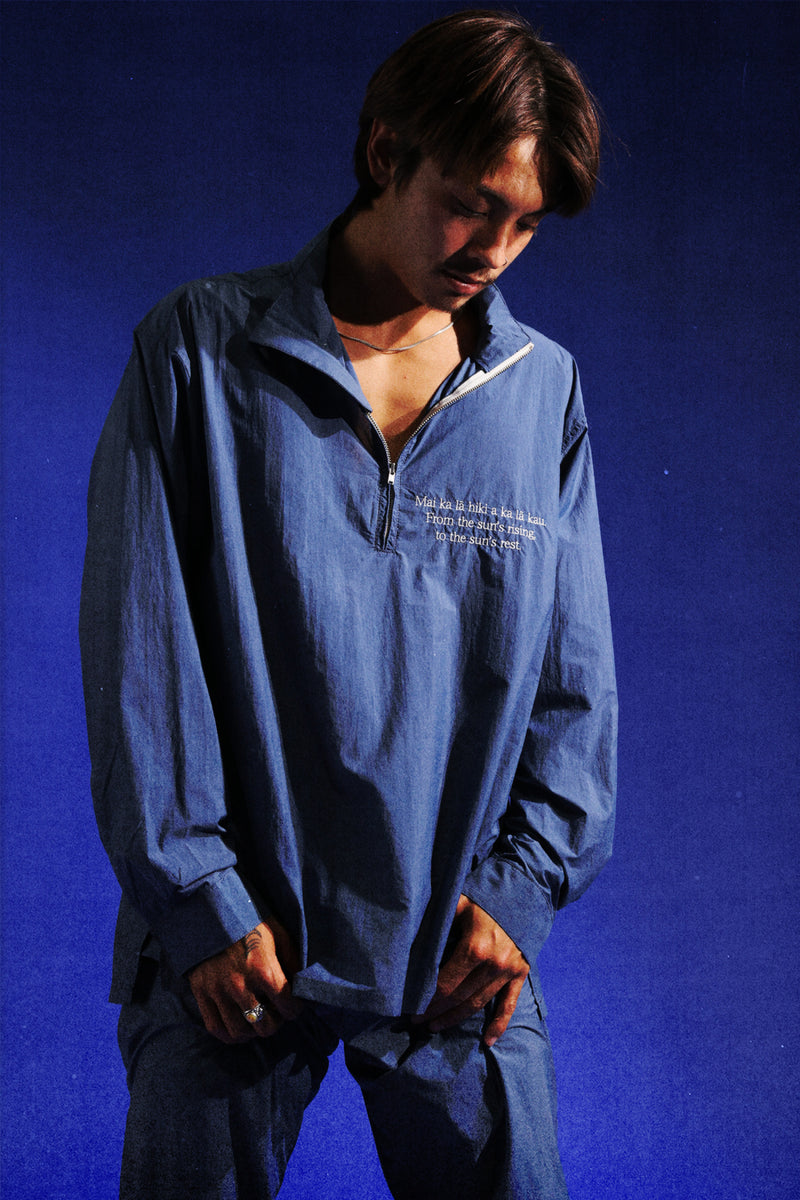 ʻĀwīwī Nylon Shirt Jacket - Blue