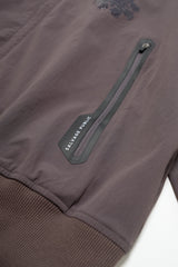Makani Nylon Bomber Jacket - Double Quilt - Grey