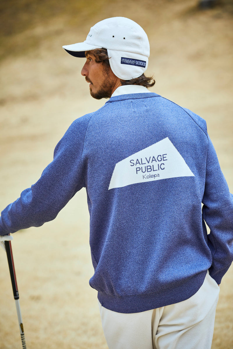 Waiʻaleʻale Rainproof Knit Crew - Logo Kolepa - Olive