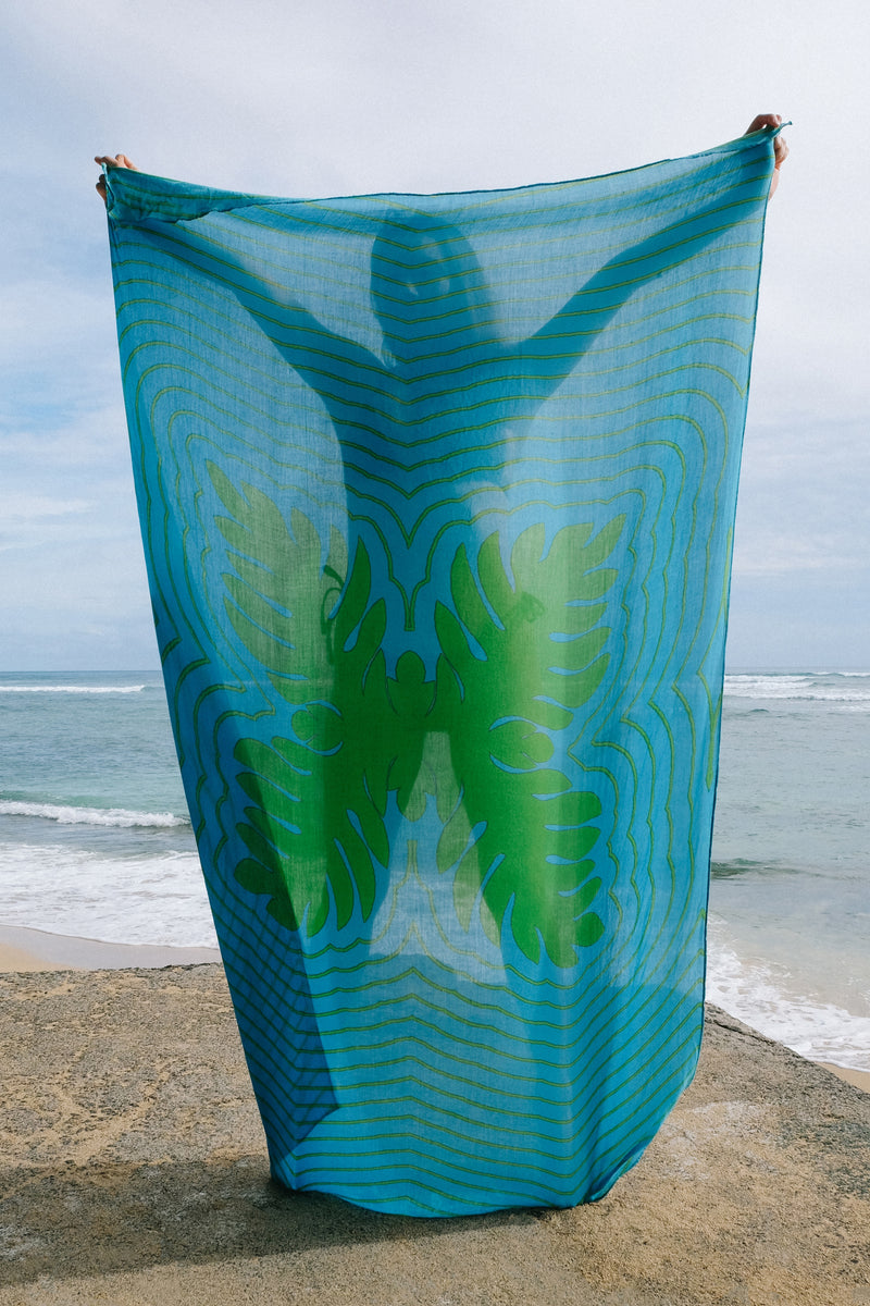 Pāreu - Lauaʻe - Ocean Blue